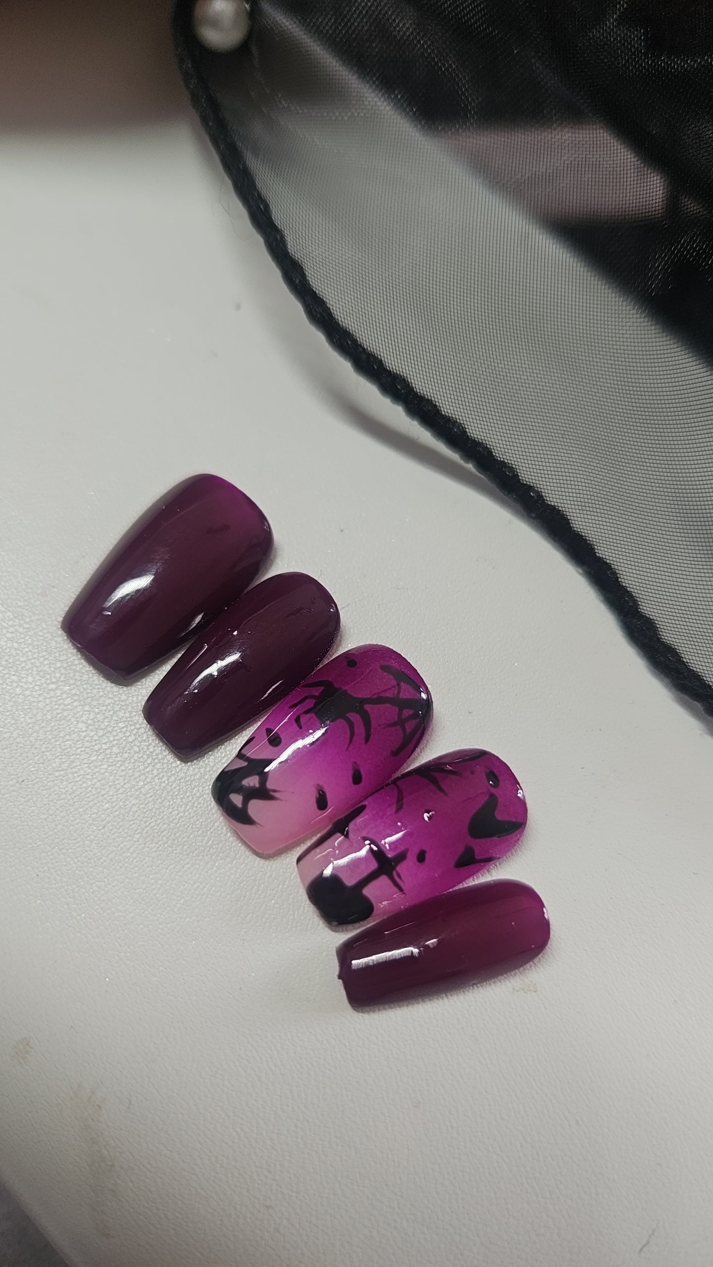 Press-on Nails Sortilège Dégradé Pressonnailsdesign