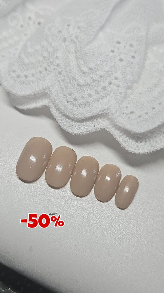 Press - on Nails Classic Taupe - PROMO 50% Pressonnailsdesign