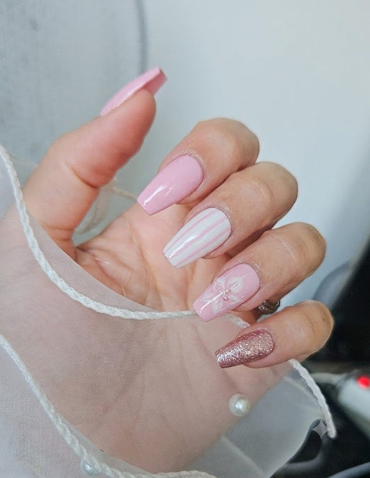 Press-On Nails Candy Crush Floral Pressonnailsdesign