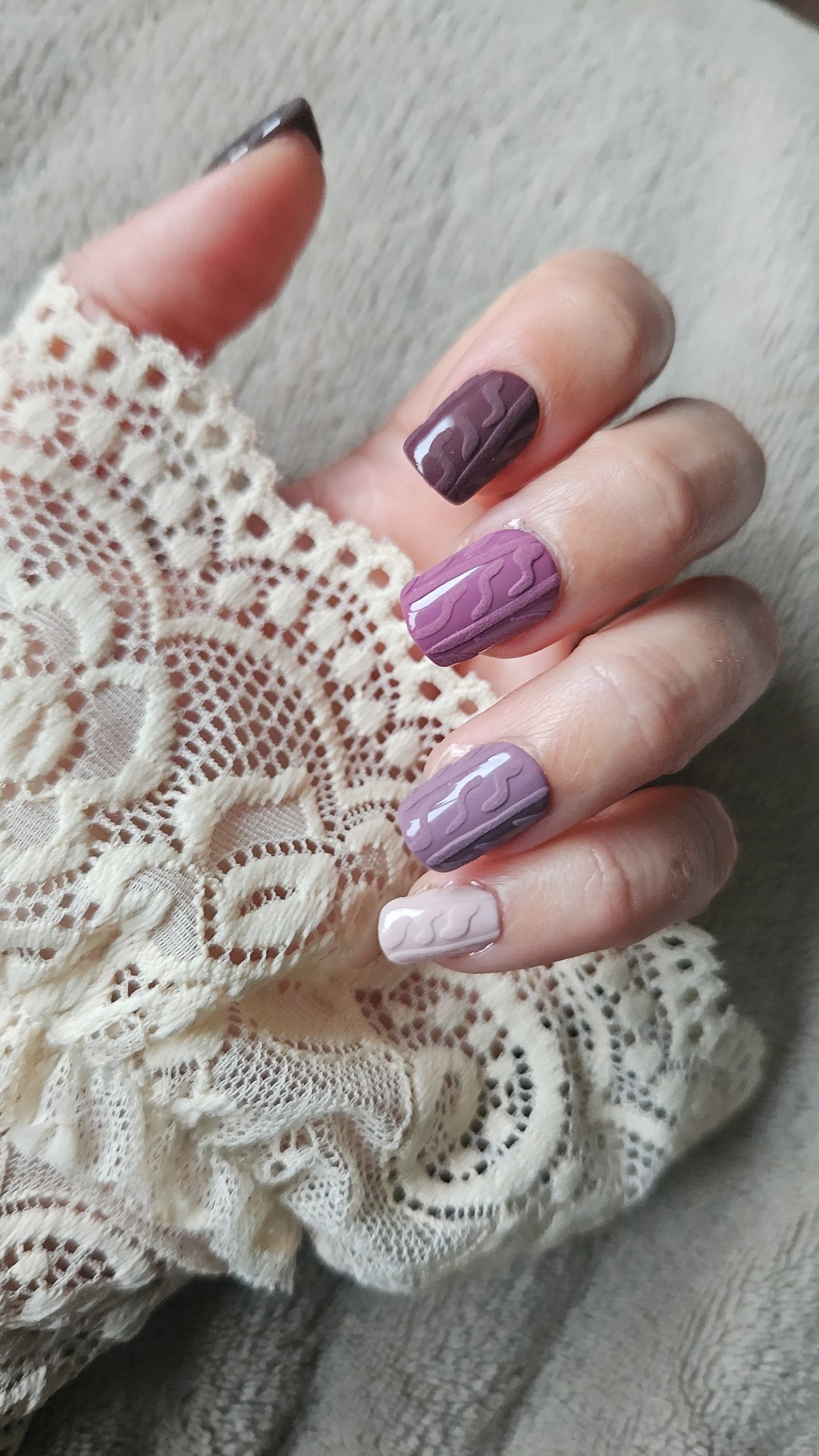 Press- On Nails Maille D'hiver Pressonnailsdesign