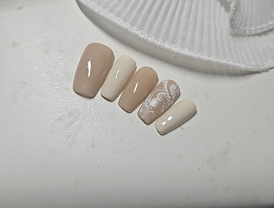 Press-On Nails Empreinte Boho Pressonnailsdesign