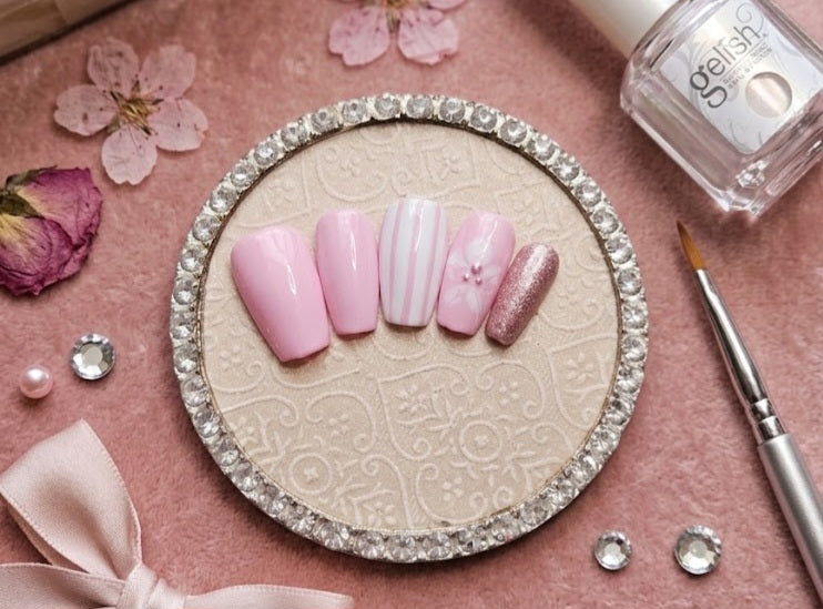 Press-On Nails Candy Crush Floral Pressonnailsdesign