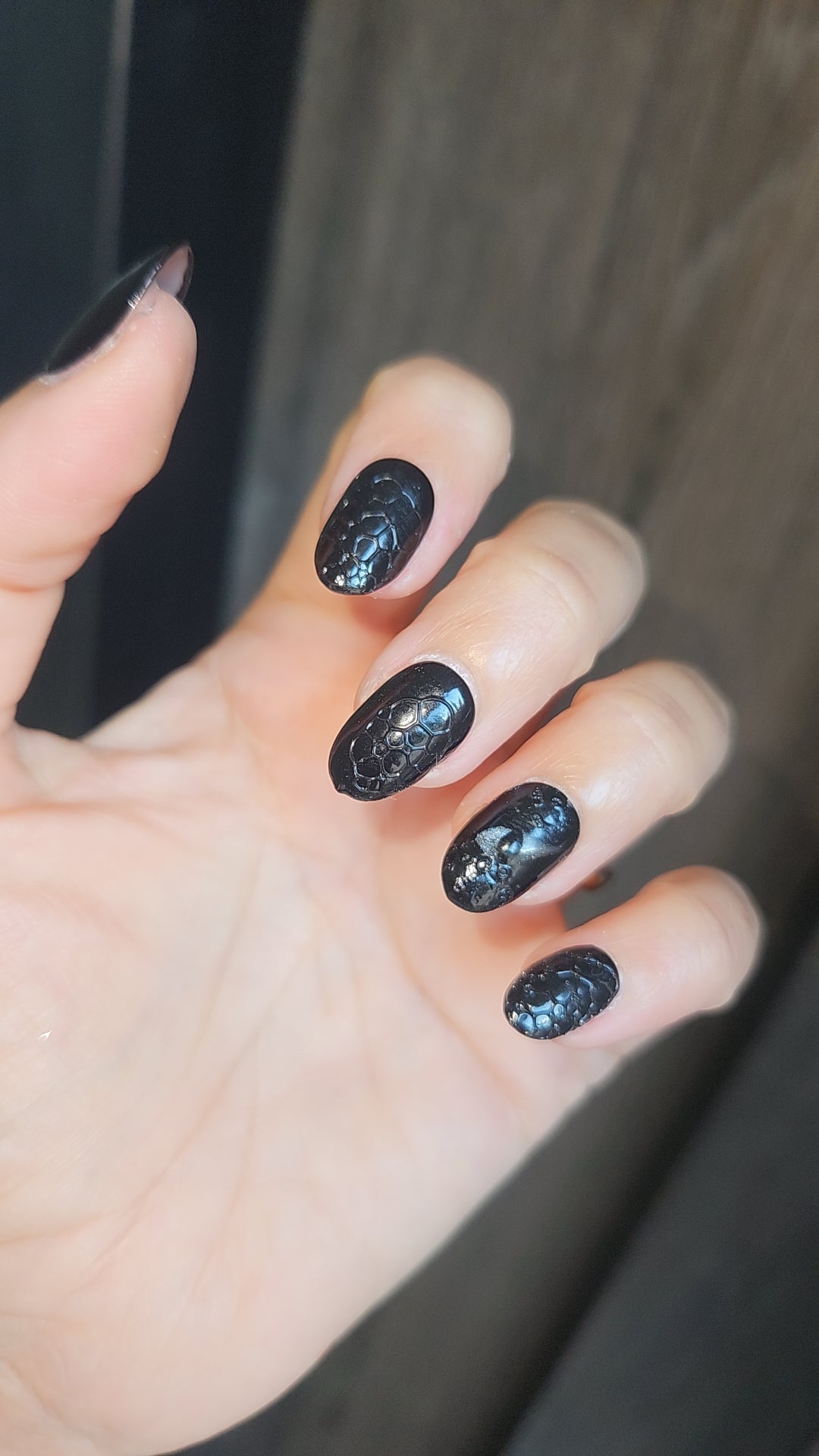 Press -  on Nails Noir Hypnotique Pressonnailsdesign