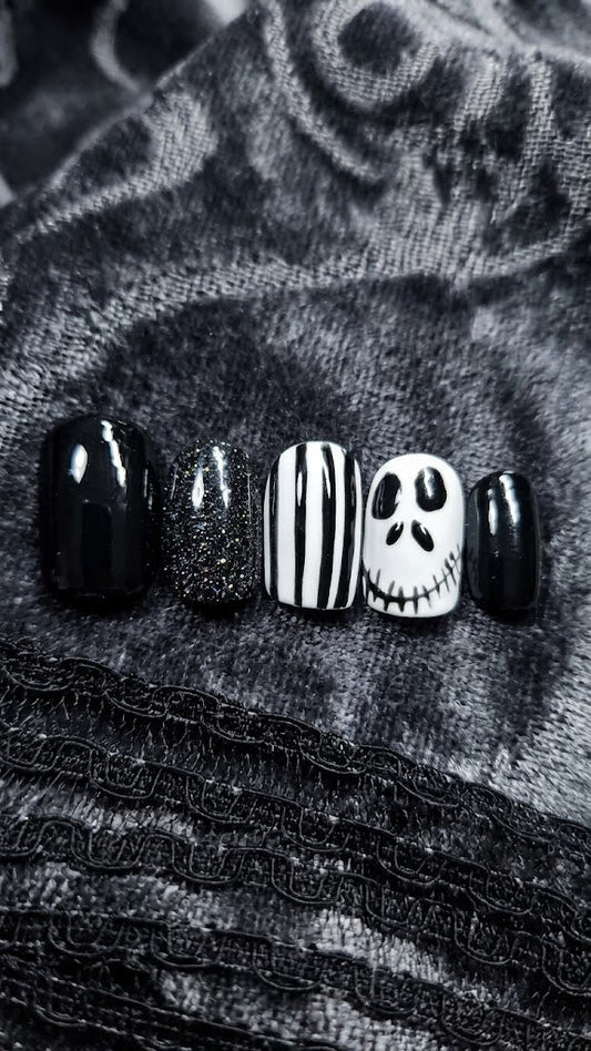 Press-On Nails Mr Jack Pressonnailsdesign