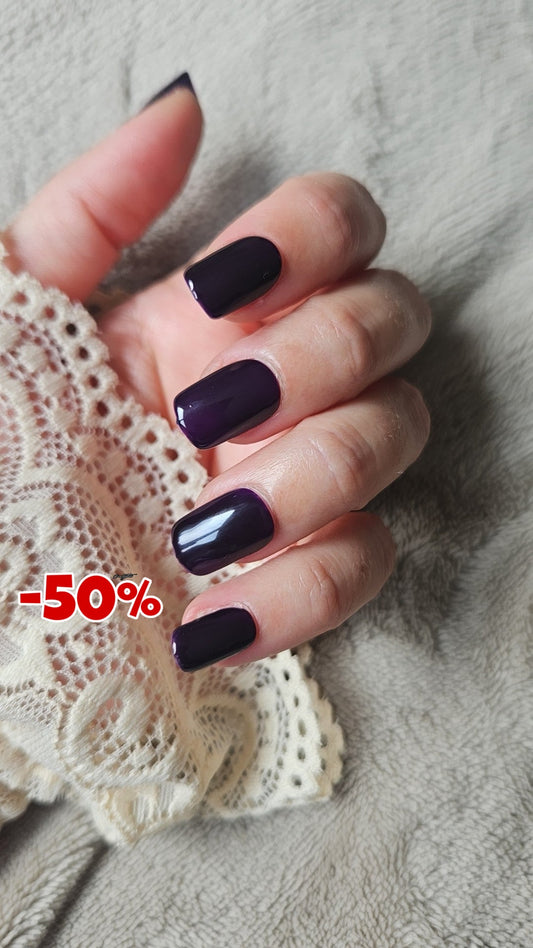 Press-On Nails Eclat Prune - PROMO 50% Pressonnailsdesign