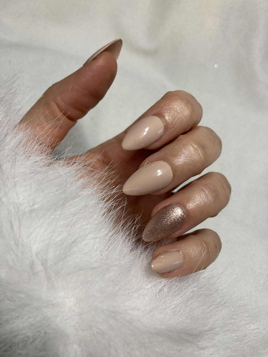 Press-On Nails Éclat Rosée Nude Pressonnailsdesign