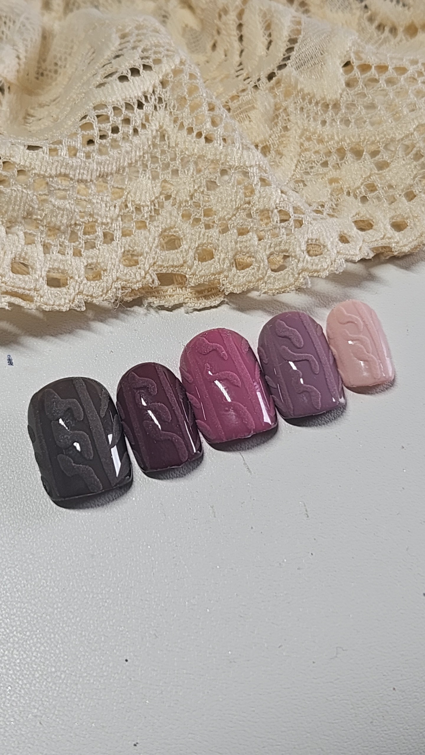 Press- On Nails Maille D'hiver Pressonnailsdesign