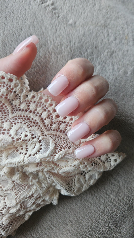 Press-On Nails Rose Laiteux 9161 Pressonnailsdesign