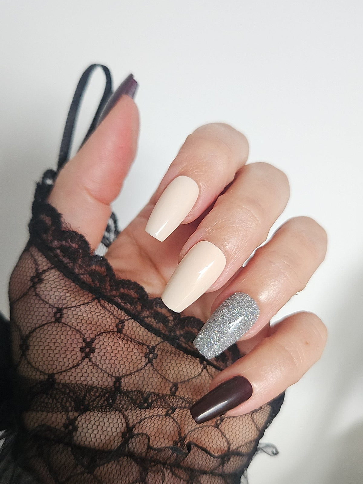Press-On Nails Violet Noirceur Pressonnailsdesign