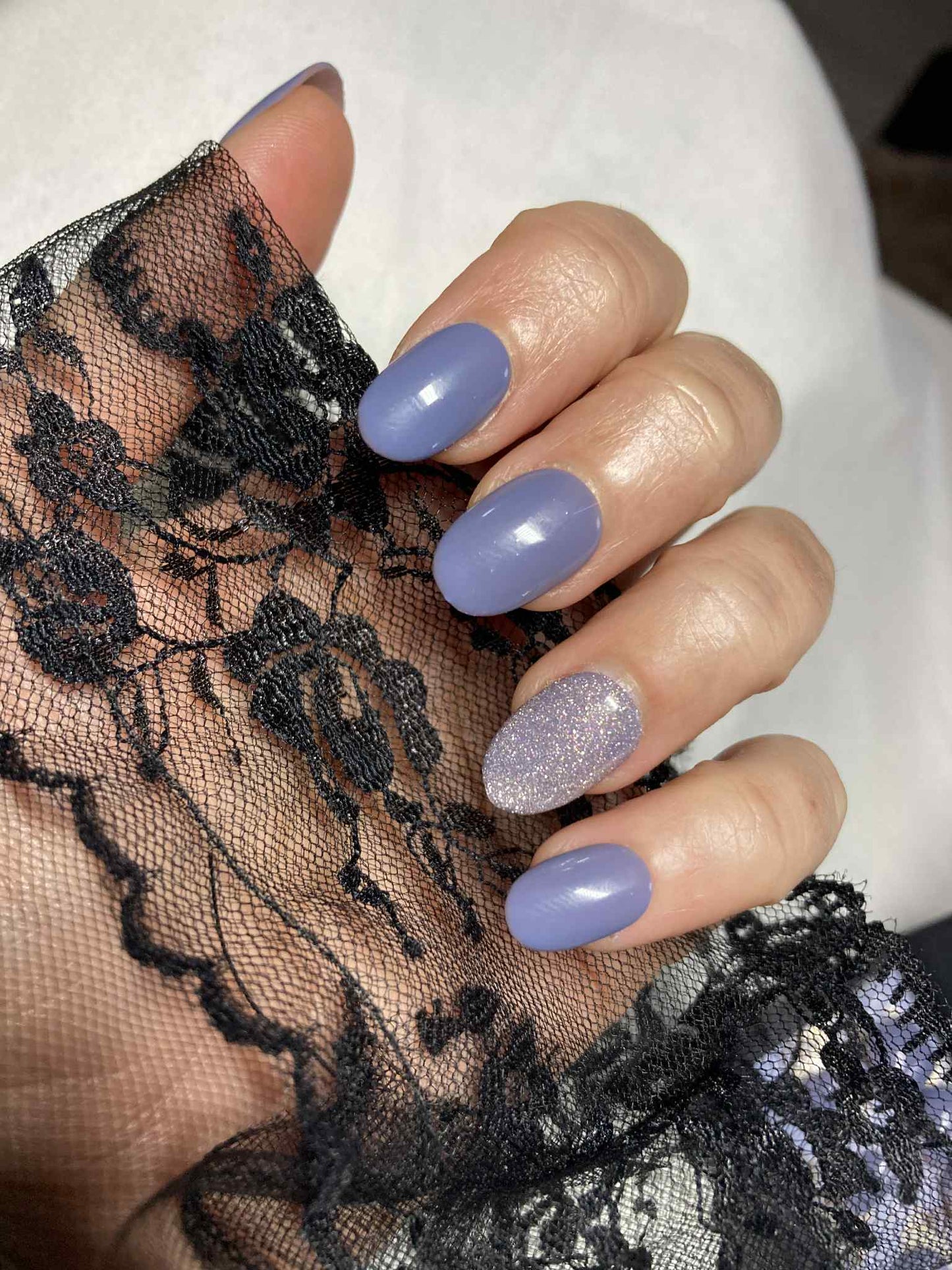 Press-On Nails Purple Glow Pressonnailsdesign