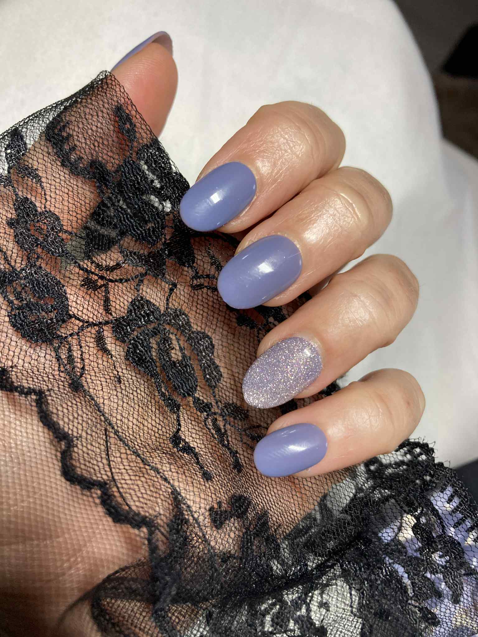 Press-On Nails Purple Glow Pressonnailsdesign