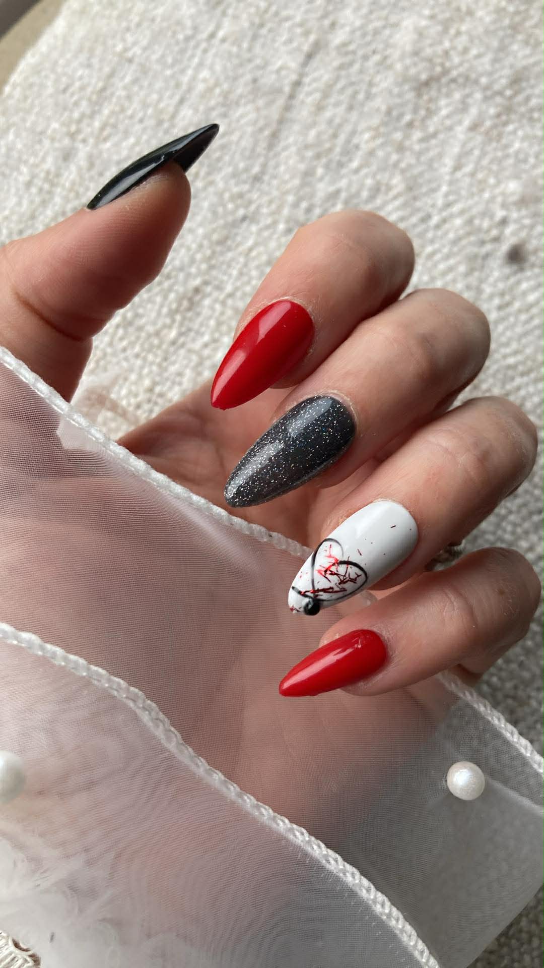 Press-On Nails Cœur Pressonnailsdesign